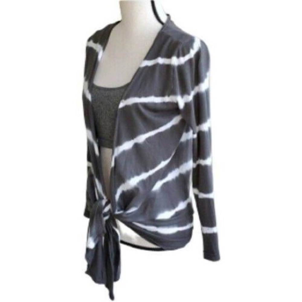 ON TREND Tie Dye Waterfall Cardigan Top